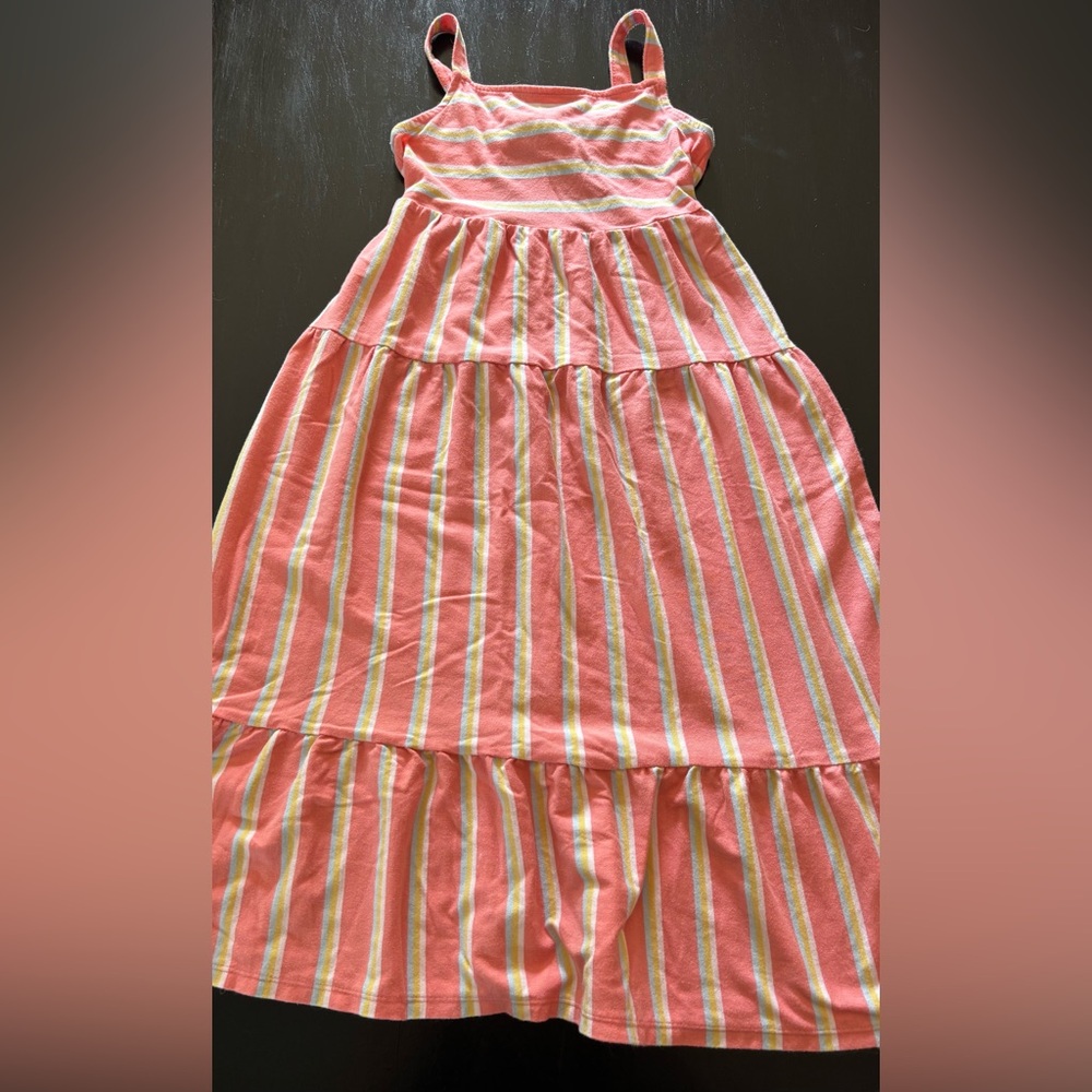 Cat & Jack Pink and Red Tiered Maxi Skirt Casual